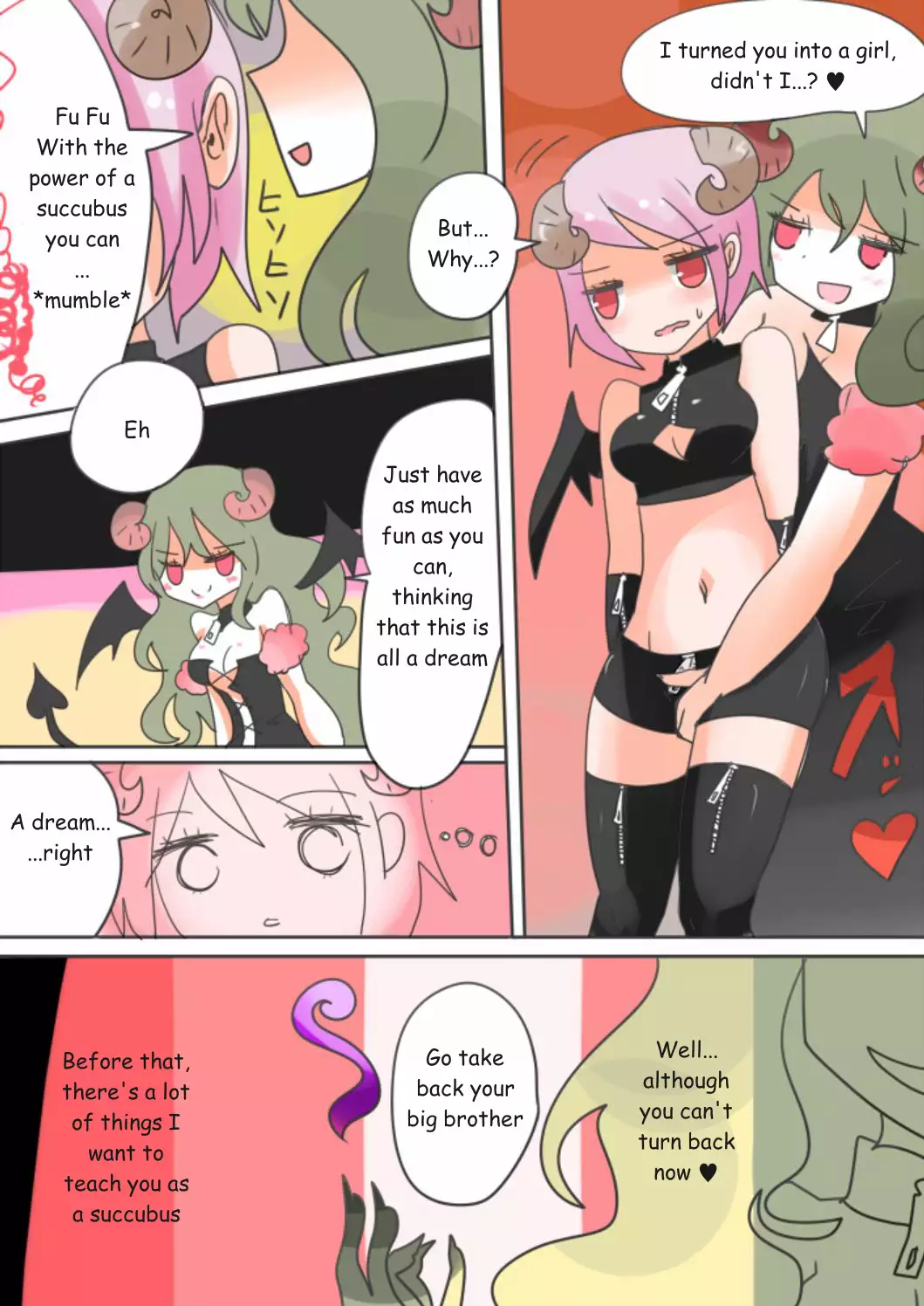 Otouto Succubus-ka! Inma no Kyoudai Nyotaika Sakusen 1-2