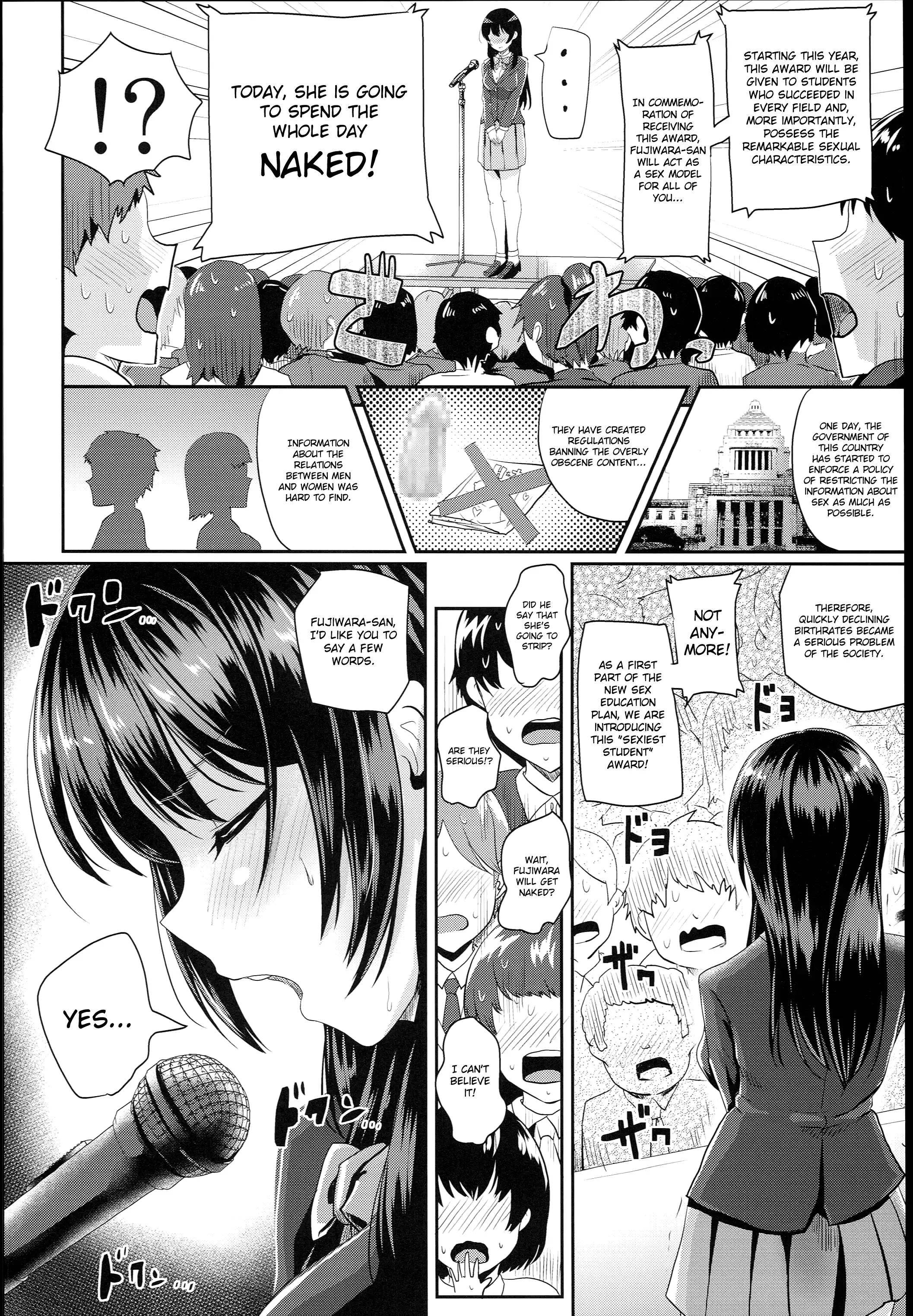 Sei no Mohan! ~Zenra Choukai Hen~ | Sex Model! ~Nude Morning Assembly Chapter~