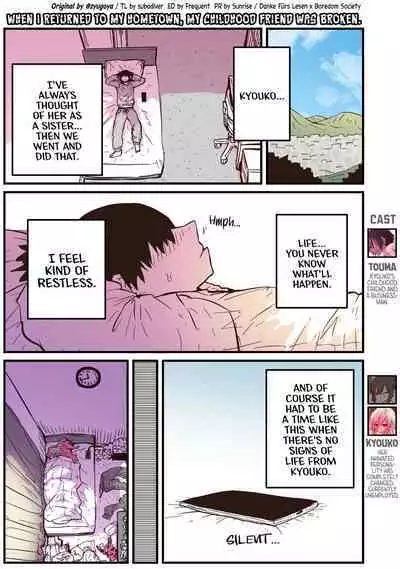When I Returned to My Hometown, My Childhood Friend was Broken