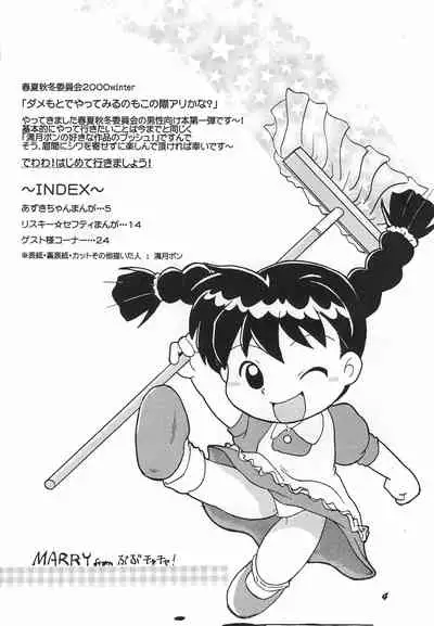 Dame moto de Yatte miru tte no mo Kono Sai ari kana?