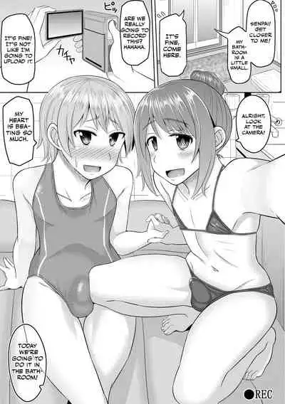 Cosplay Otokonoko-tachi ~ Ushiro no Ana ni Iretai Kankei Ch. 2 Senpai to Ofuroba Nurunuru Ecchi