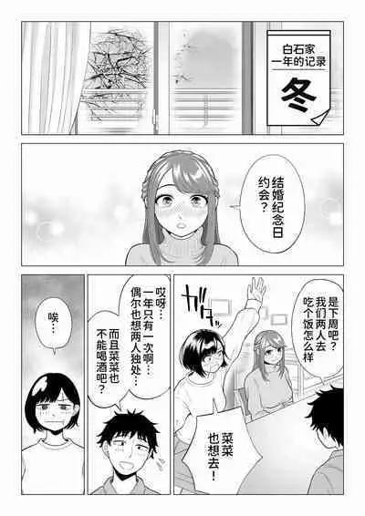 [Date Roku] Tsuma to Tsurego ga Onaji Hito (Ore) o Suki ni Naru no wa Idenshi-teki ni Touzen!? 2 [Chinese] [甜族星人x我不看本子个人汉化]