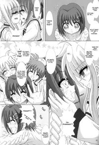 (Lyrical Heart) [Hikarito Mahou Koubou (M_pon)] Nano & Fe x Haya! (Mahou Shoujo Lyrical Nanoha) [English] [Payapaya]