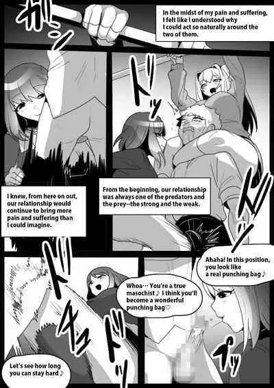 Onaji Class no Onna Tomodachi ni Maso Bare shite, Sandbag Dorei ni Otosareta Hanashi. | Turned into a punching bag slave by two girls in my class who found out I was a masochist