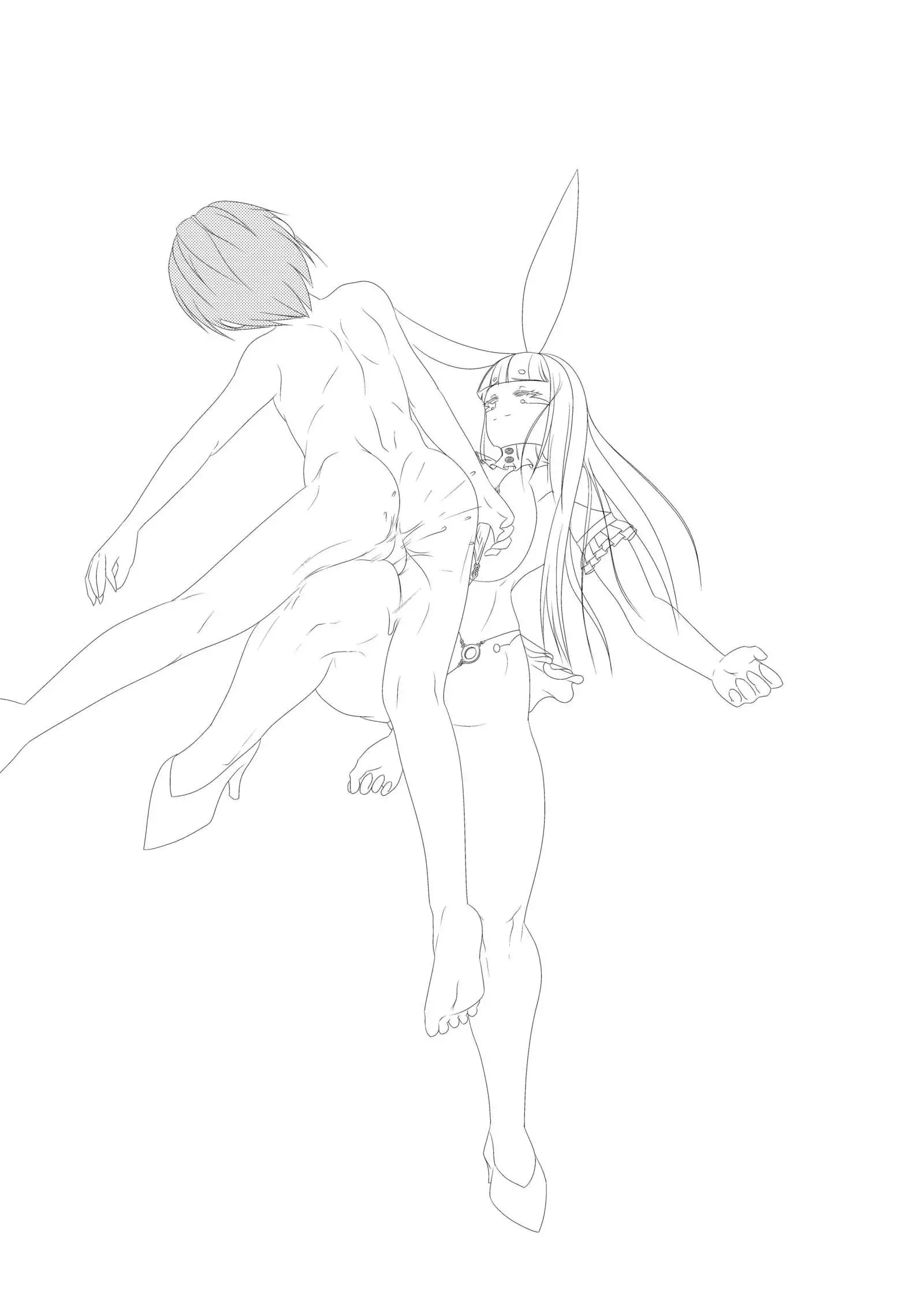 淫膝19ページ(ほぼ線画)