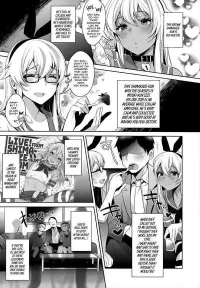 (C93) [Inariya (Inari)] Haishin! Shimakaze-kun no Heya Soushuuhen | Live! From Shimakaze-kun's Room Compilation (Kantai Collection -KanColle-) [English] [head empty, mysterymeat3, Brolen]