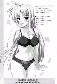 (SC37) [from SCRATCH (Johnny)] SECRET LESSON F -CHARMING TEACHER- (Mahou Shoujo Lyrical Nanoha StrikerS)