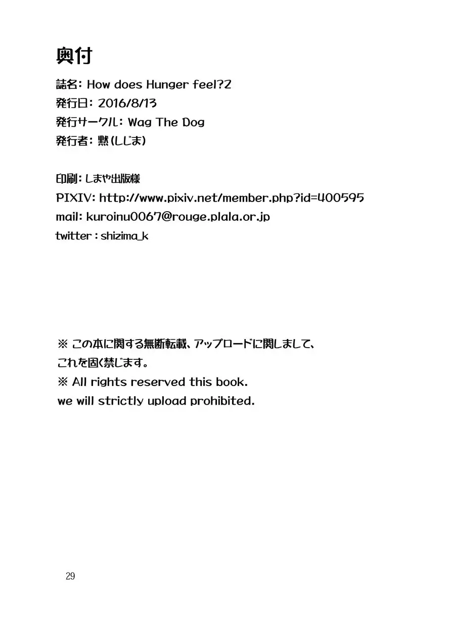 How does hunger feel? 2