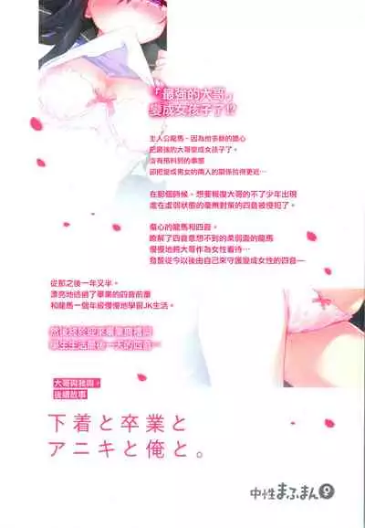 Shitagi to Sotsugyou to Aniki to Ore to | 内衣和毕业和大哥和我